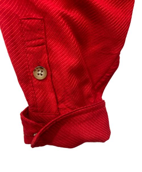 HOMELESS TAILOR（ホームレステイラー）HOMELESS TAILOR (ホームレステイラー) スタンドカラーシャツ レッド サイズ:Fの古着・服飾アイテム