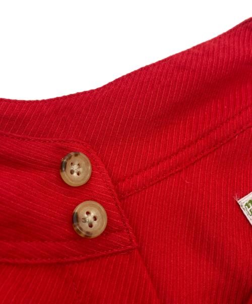 HOMELESS TAILOR（ホームレステイラー）HOMELESS TAILOR (ホームレステイラー) スタンドカラーシャツ レッド サイズ:Fの古着・服飾アイテム