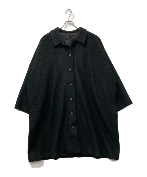 mizuiro-ind（ミズイロインド）mizuiro-ind (ミズイロインド) ウールブレンドスタンドカラーコート ブラック サイズ:記載なしの古着・服飾アイテム