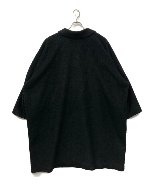 mizuiro-ind（ミズイロインド）mizuiro-ind (ミズイロインド) ウールブレンドスタンドカラーコート ブラック サイズ:記載なしの古着・服飾アイテム