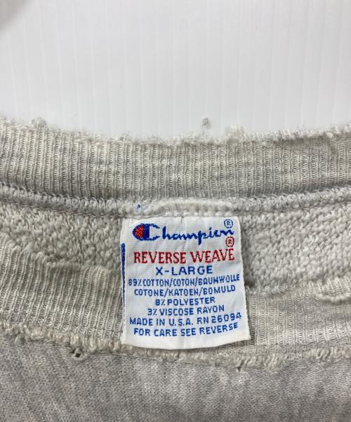 Champion REVERSE WEAVE（チャンピオン リバース ウィーブ）Champion REVERSE WEAVE (チャンピオン リバース ウィーブ) リバースウィーブスウェット グレー サイズ:XLの古着・服飾アイテム