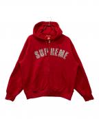 SUPREME×b.b.Simonシュプリーム×ビービーサイモン）の古着「Zip Up Hooded Sweatshirt/ジップアップ　フーデッド　スウェットシャツ」｜レッド