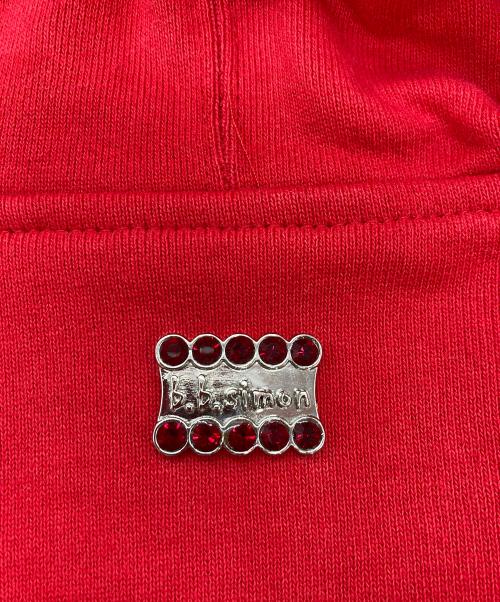 SUPREME（シュプリーム）SUPREME (シュプリーム) b.b.Simon (ビービーサイモン) Zip Up Hooded Sweatshirt/ジップアップ　フーデッド　スウェットシャツ レッド サイズ:Mの古着・服飾アイテム