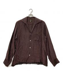 Needles（ニードルズ）の古着「CUT-OFF BOTTOM SHIRT/カットオフ　ボトムシャツ」｜ネイビー×ブラウン