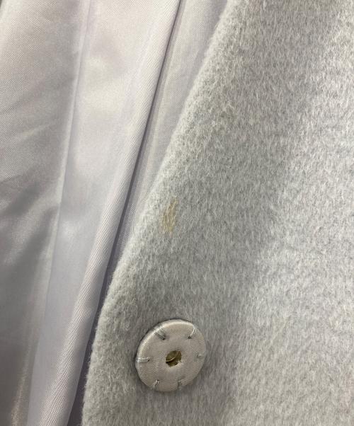 Lily Brown（リリーブラウン）Lily Brown (リリーブラウン) ノーカラーコート スカイブルーの古着・服飾アイテム