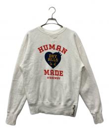 HUMAN MADE（ヒューマンメイド）の古着「TSURIAMI SWEATSHIRT #4」｜ホワイト