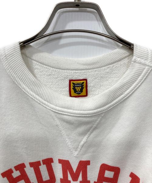 HUMAN MADE（ヒューマンメイド）HUMAN MADE (ヒューマンメイド) TSURIAMI SWEATSHIRT #4 ホワイト サイズ:Mの古着・服飾アイテム