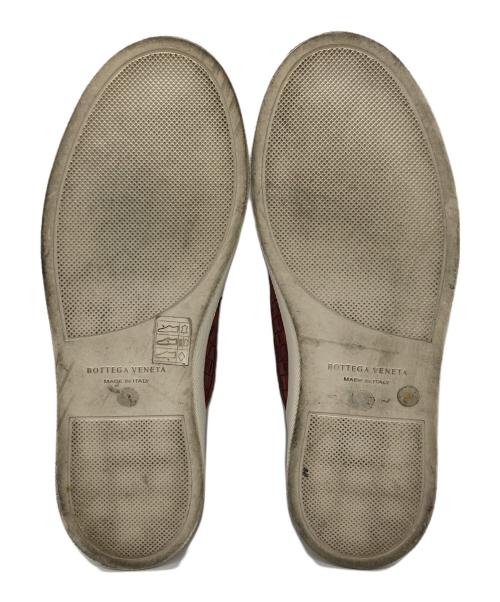 BOTTEGA VENETA（ボッテガベネタ）BOTTEGA VENETA (ボッテガベネタ) イントレチャート スリッポン スニーカー ブラウン サイズ:43の古着・服飾アイテム