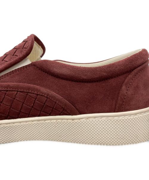 BOTTEGA VENETA（ボッテガベネタ）BOTTEGA VENETA (ボッテガベネタ) イントレチャート スリッポン スニーカー ブラウン サイズ:43の古着・服飾アイテム