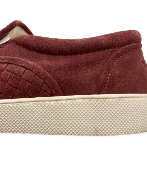 BOTTEGA VENETA（ボッテガベネタ）BOTTEGA VENETA (ボッテガベネタ) イントレチャート スリッポン スニーカー ブラウン サイズ:43の古着・服飾アイテム