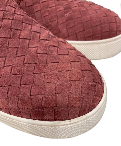 BOTTEGA VENETA（ボッテガベネタ）BOTTEGA VENETA (ボッテガベネタ) イントレチャート スリッポン スニーカー ブラウン サイズ:43の古着・服飾アイテム