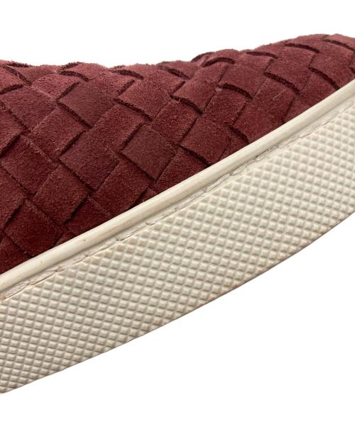 BOTTEGA VENETA（ボッテガベネタ）BOTTEGA VENETA (ボッテガベネタ) イントレチャート スリッポン スニーカー ブラウン サイズ:43の古着・服飾アイテム