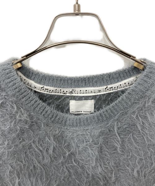 NUMBER (N)INE（ナンバーナイン）NUMBER (N)INE (ナンバーナイン) フェザーファーヤーン ニット グレー サイズ:1の古着・服飾アイテム
