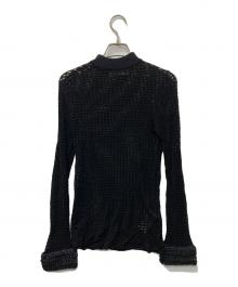 TOGA ARCHIVES（トーガアーカイブス）の古着「メッシュカットソー」｜ブラック