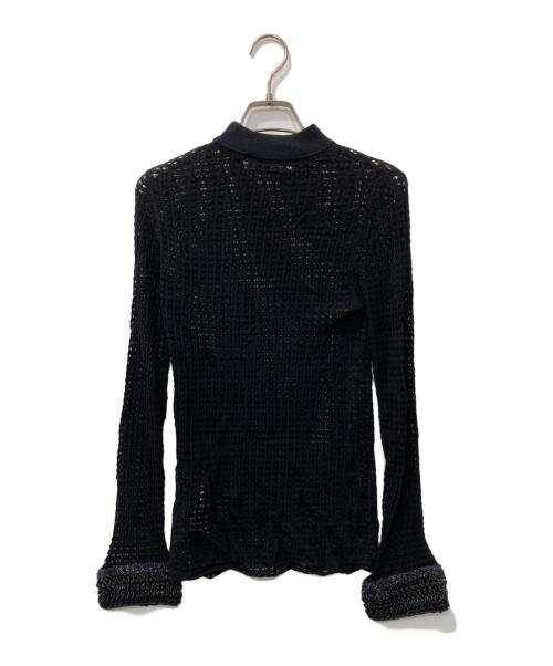 TOGA ARCHIVES（トーガアーカイブス）TOGA ARCHIVES (トーガアーカイブス) メッシュカットソー ブラック サイズ:36の古着・服飾アイテム