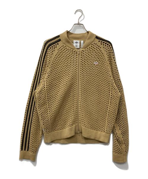 adidas（アディダス）adidas (アディダス) CLOT (クロット) クロシュ トラックトップ/CROCHET TRACKTOP ベージュ サイズ:XLの古着・服飾アイテム
