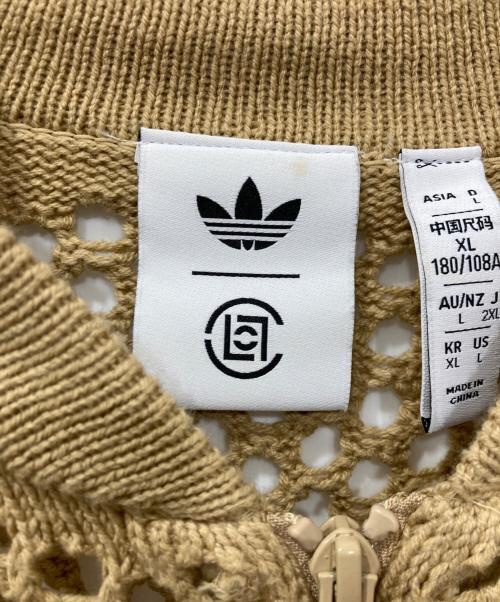 adidas（アディダス）adidas (アディダス) CLOT (クロット) クロシュ トラックトップ/CROCHET TRACKTOP ベージュ サイズ:XLの古着・服飾アイテム