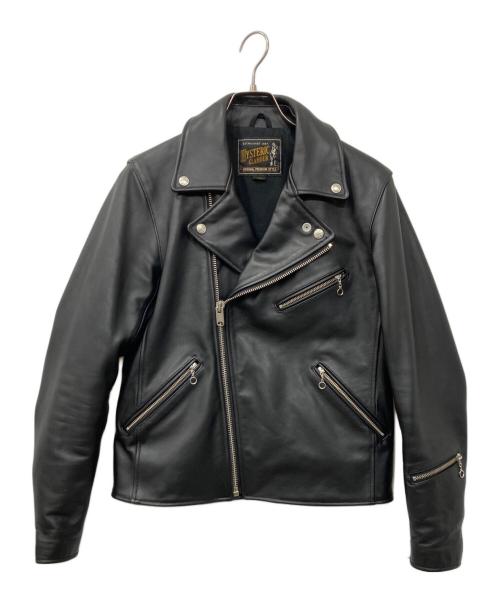 Hysteric Glamour（ヒステリックグラマー）Hysteric Glamour (ヒステリックグラマー) キップレザーダブルライダースジャケット ブラック サイズ:Smallの古着・服飾アイテム