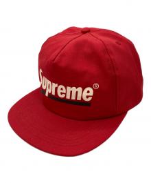 SUPREME（シュプリーム）の古着「Underline 5-Panel/アンダーライン 5パネルキャップ」｜レッド