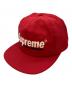 Supreme（シュプリーム）の古着「Underline 5-Panel/アンダーライン 5パネルキャップ」｜レッド