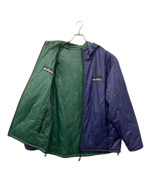 WILD THINGS（ワイルドシングス）WILD THINGS (ワイルドシングス) QUILTED PARKA/キルテッドパーカー/リバーシブルジャケット パープル×グリーン サイズ:XLの古着・服飾アイテム