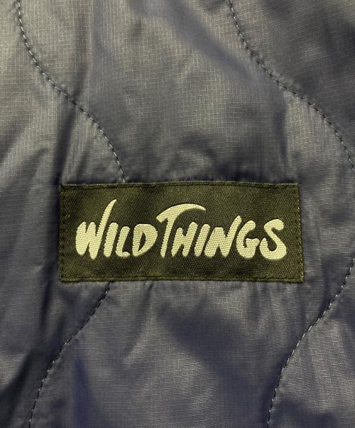 WILD THINGS（ワイルドシングス）WILD THINGS (ワイルドシングス) QUILTED PARKA/キルテッドパーカー/リバーシブルジャケット パープル×グリーン サイズ:XLの古着・服飾アイテム