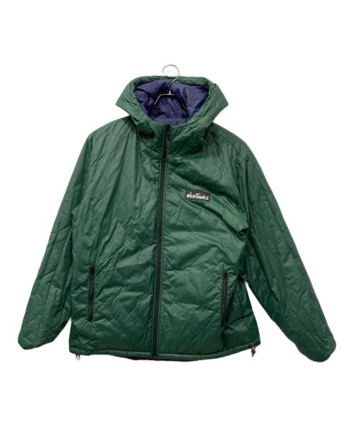 WILD THINGS（ワイルドシングス）WILD THINGS (ワイルドシングス) QUILTED PARKA/キルテッドパーカー/リバーシブルジャケット パープル×グリーン サイズ:XLの古着・服飾アイテム