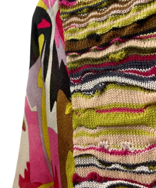 missoni（ミッソーニ）MISSONI (ミッソーニ) シルクニット総柄ブルゾン マルチカラー サイズ:44の古着・服飾アイテム