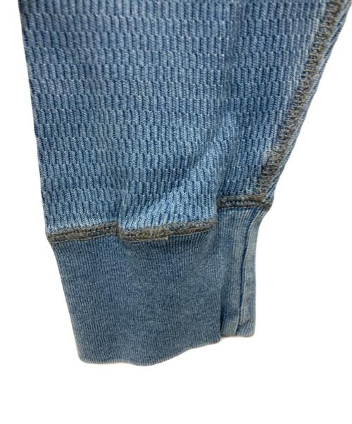 RRL（ダブルアールエル）RRL (ダブルアールエル) ヘンリーネックカットソー ブルー サイズ:Sの古着・服飾アイテム