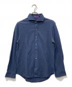 RALPH LAUREN Purple Labelラルフ ローレン パープル レーベル）の古着「ジャージーシャツ」｜ブルー