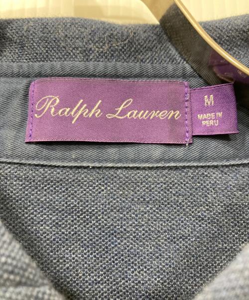 RALPH LAUREN Purple Label（ラルフ ローレン パープル レーベル）RALPH LAUREN PURPLE LABEL (ラルフ ローレン パープル レーベル) ジャージーシャツ ブルー サイズ:Mの古着・服飾アイテム
