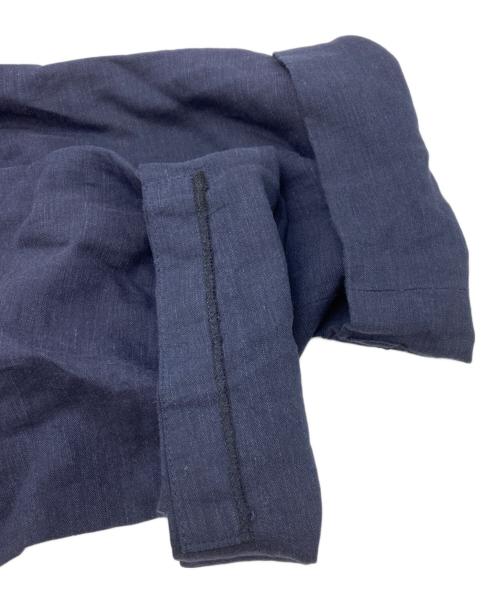 RALPH LAUREN Purple Label（ラルフ ローレン パープル レーベル）RALPH LAUREN PURPLE LABEL (ラルフ ローレン パープル レーベル) シルクリネン スラックス ネイビー サイズ:32の古着・服飾アイテム