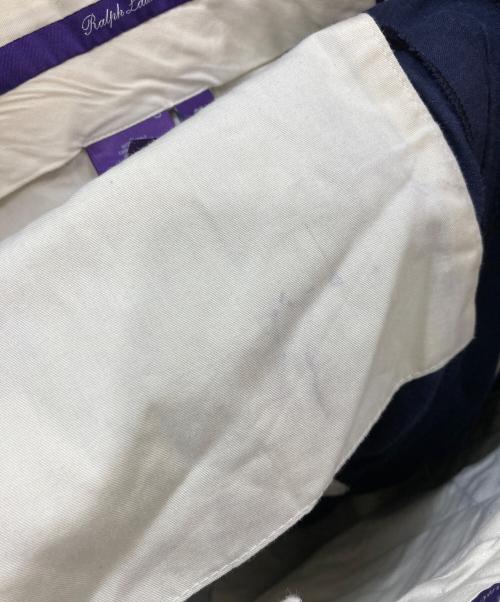 RALPH LAUREN Purple Label（ラルフ ローレン パープル レーベル）RALPH LAUREN PURPLE LABEL (ラルフ ローレン パープル レーベル) シルクリネン スラックス ネイビー サイズ:32の古着・服飾アイテム