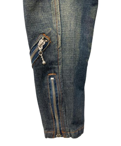 JACKROSE VINTAGE（ジャックローズヴィンテージ）JACKROSE VINTAGE (ジャックローズヴィンテージ) デニムライダースジャケット インディゴ サイズ:3の古着・服飾アイテム