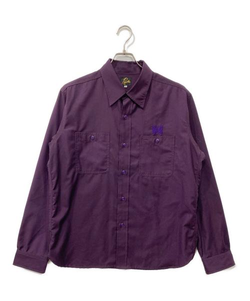 Needles（ニードルズ）Needles (ニードルズ) Work Shirts パープル サイズ:Ｍの古着・服飾アイテム