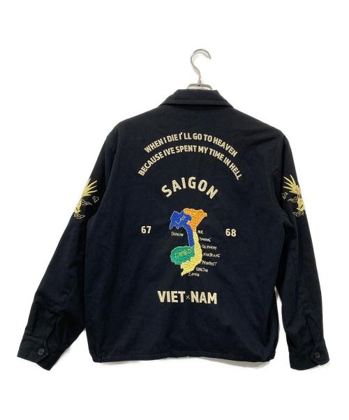 waiper（ワイパー）WAIPER (ワイパー) SOUVENIR VIETNAM JACKET/スーベニアーズ　ベトナム　ジャケット ブラック サイズ:Mの古着・服飾アイテム