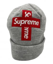 SUPREME×New Era（シュプリーム×ニューエラ）の古着「CROSS BOX LOGO BEANIE/クロス　ボックス　ロゴ　ビーニー」｜グレー