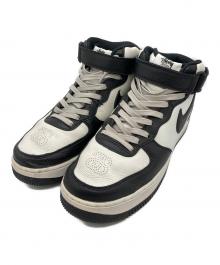 NIKE×stussy（ナイキ×ステューシー）の古着「Air Force 1 Mid "Black and Light Bone"/ エアフォース1 ミッド」｜ホワイト×ブラック
