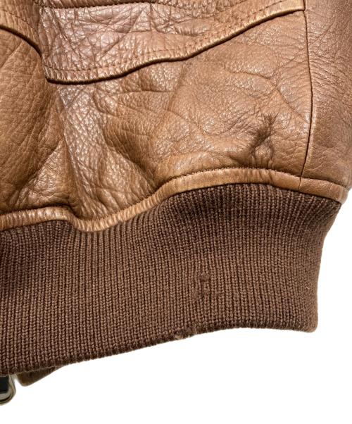 J.PRESS（ジェイプレス）J.PRESS (ジェイプレス) A-2 フライトジャケット ブラウン サイズ:Ｍの古着・服飾アイテム