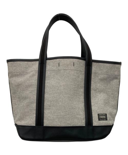 PORTER（ポーター）PORTER (ポーター) porter ボーイフレンドトート シャンブレー/ BOYFRIEND TOTE CHAMBRAY グレーの古着・服飾アイテム