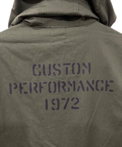 m&m custom performance（エムアンドエム カスタムパフォーマンス）m&m custom performance (エムアンドエム カスタムパフォーマンス) ステンシルプリントモッズコート グリーン サイズ:なしの古着・服飾アイテム