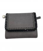 STELLA McCARTNEYステラマッカートニー）の古着「FALABELLA SMALL FLAP WALLET/ァラベラ スモールフラップウォレット」｜グレー