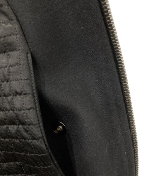 GUCCI（グッチ）GUCCI (グッチ) WOOL MOTO BLOUSON JACKET/ウールライダースジャケット ブラック サイズ:記載なしの古着・服飾アイテム