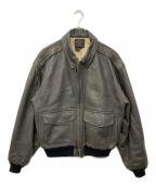 AVIREXアヴィレックス）の古着「TYPE A-2 レザージャケット」｜グレー