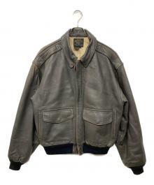AVIREX（アヴィレックス）の古着「TYPE A-2 レザージャケット」｜グレー
