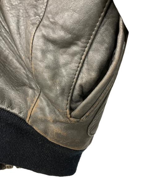 AVIREX（アヴィレックス）AVIREX (アヴィレックス) TYPE A-2 レザージャケット グレー サイズ:Lの古着・服飾アイテム