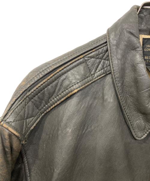 AVIREX（アヴィレックス）AVIREX (アヴィレックス) TYPE A-2 レザージャケット グレー サイズ:Lの古着・服飾アイテム