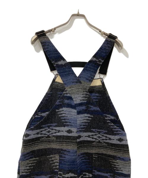 BEMIDJI WOOLEN MILLS（ベミジウーレンミルズ）BEMIDJI WOOLEN MILLS (ベミジウーレンミルズ) ネイティブ柄メルトンオーバーオール ネイビー サイズ:Mの古着・服飾アイテム