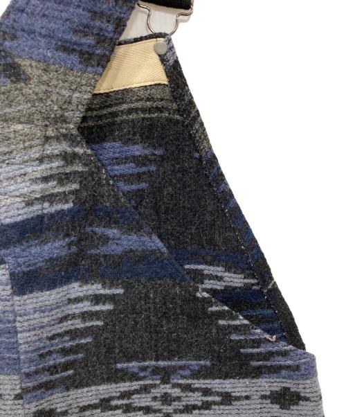 BEMIDJI WOOLEN MILLS（ベミジウーレンミルズ）BEMIDJI WOOLEN MILLS (ベミジウーレンミルズ) ネイティブ柄メルトンオーバーオール ネイビー サイズ:Mの古着・服飾アイテム