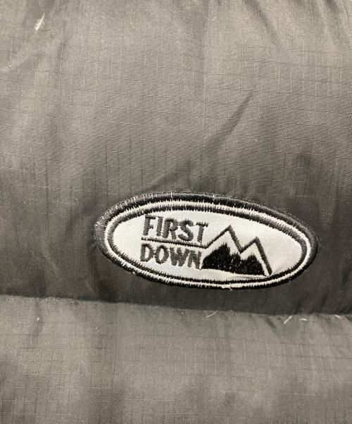 FIRST DOWN（ファーストダウン）FIRST DOWN (ファーストダウン) リバーシブルダウンジャケット ブラック サイズ:Ｍの古着・服飾アイテム